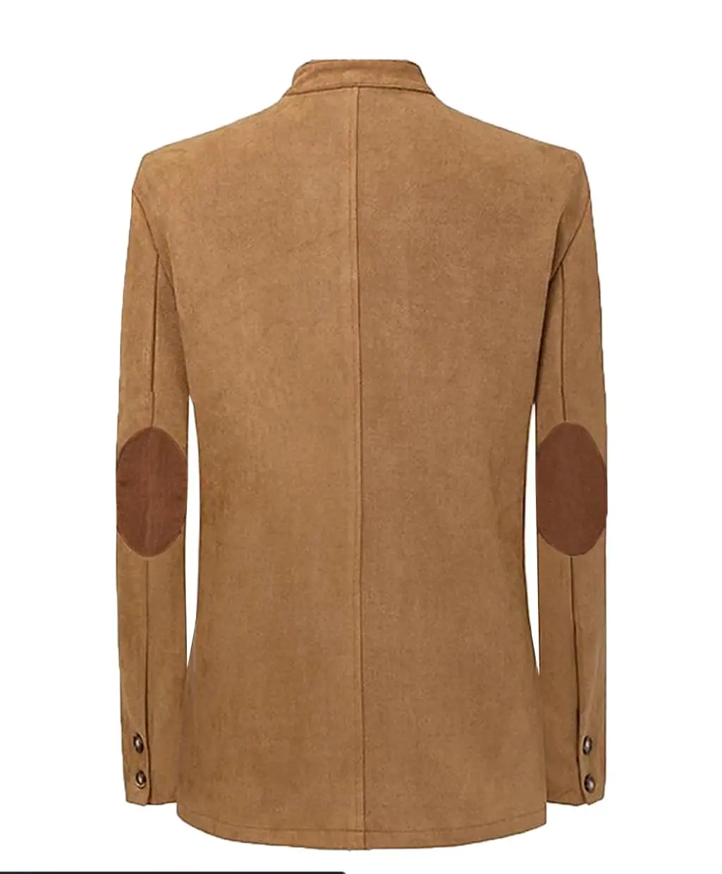 

Men Designs Brown Men Vintage Autumn Winter Formal Fashion New Men's Formal Business Coat Round Neck Single Row