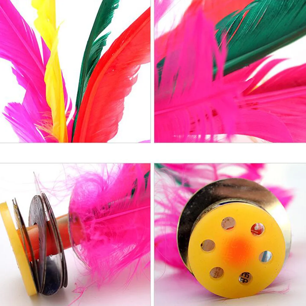 

10pcs Colorful Rubber Foot Kicking Shuttlecock Chinese Jianzi Goose Sport Toy Indoor Eco Friendly Base