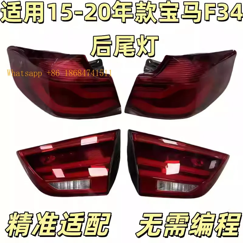 Scale LED Sequential Taillight Mod Trim Compatible with 3 Series GT F34 320 325 328 Luxury Car Styling Accessories
