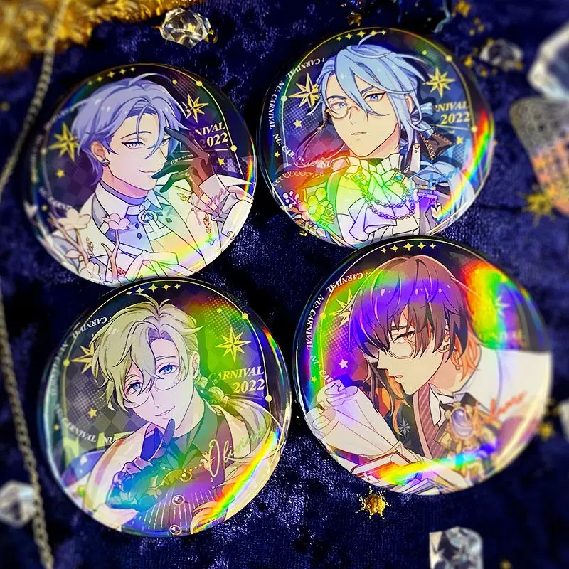 نو: كرنفال أنيمي إدموند أوليفين كوينسي كويا ياكومو Q نسخة زر معدني بروش شارات شارة الطالب دبابيس الملابس المدرسية