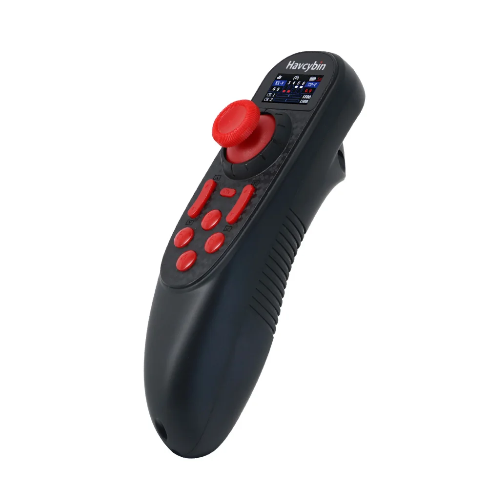 Havcybin DS-650 6CH 2,4 GHz Funksystem Sender Fernbedienung mit F-06A PWM 6-Kanal-Empfänger für RC Boot Auto