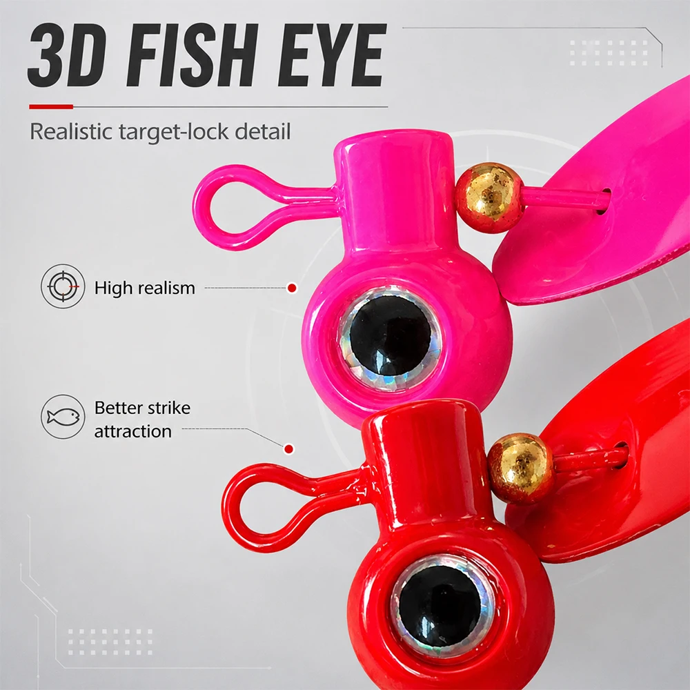 ZUKIBO Micro Spinner Löffelköder Slow Jig Moth Blade Köder Einzelhaken Lebensechter Forellen-, Barsch-, Bachköder in verschiedenen Ausführungen – Detail 10