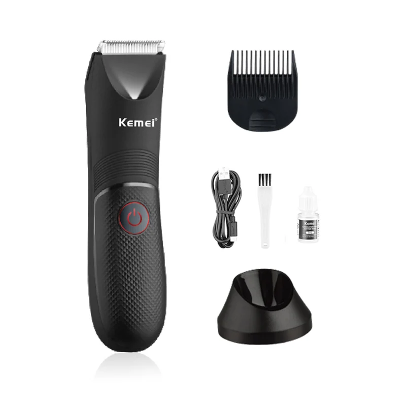 Kemei KM-1838 المهنية مقاوم للماء الجسم الشعر المتقلب الحلاقة متعددة الوظائف مزيل الشعر قابلة للشحن مقص الشعر الكهربائية الرجال