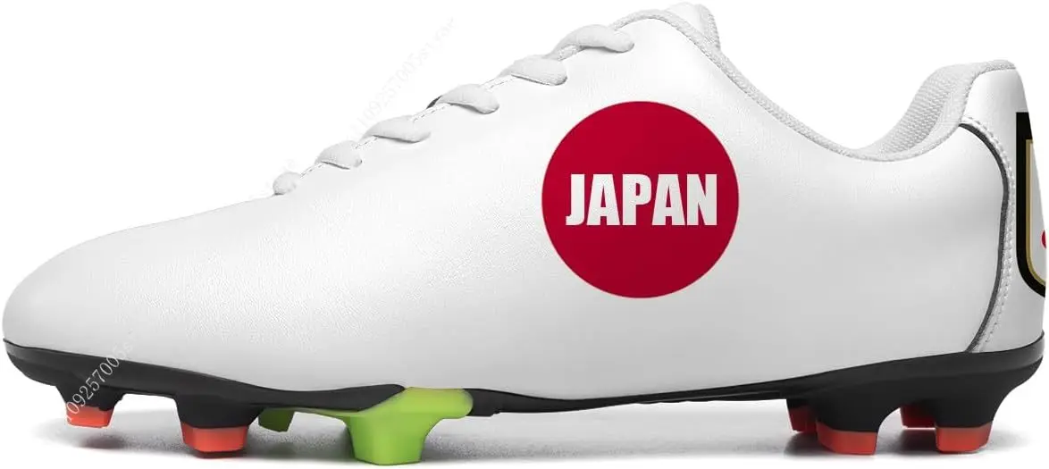 Japan Flag Soccer Shoes Men Womens Football Shoe PU Sneakers Outdoor Lace Up Sports Shoes 2026