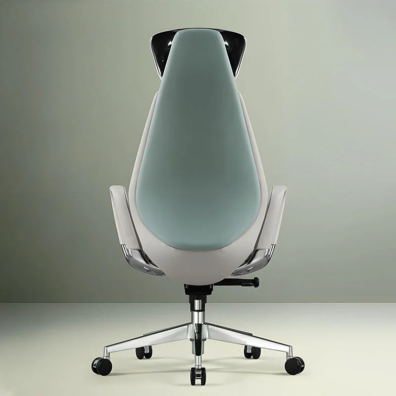 Компьютерное кресло для дома, удобное сидячее офисное кресло из воловьей кожи, легкое роскошное вращающееся кресло для компьютера