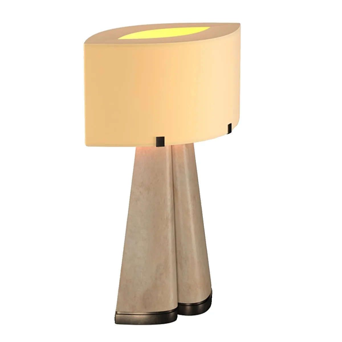 Retro- Handmade Leather Creative Designer Villa Living Room Custom Hotel Front Desk Table Lamp
