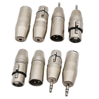 1Pcs XLR 3 Pin Male Female to 3.5mm 1/8\