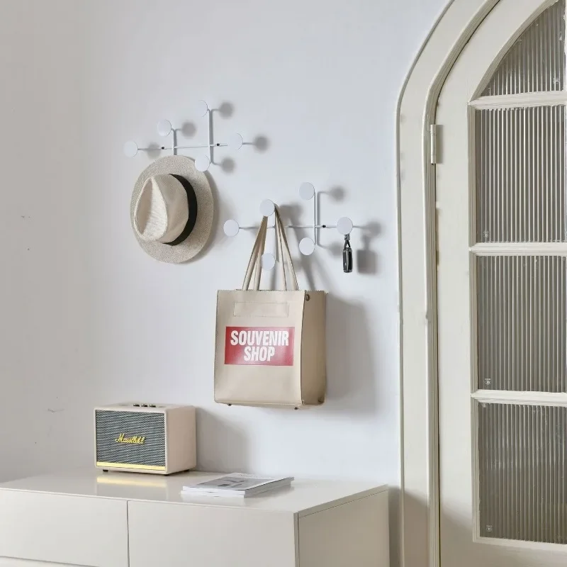 Metal Coat Rack Entrance Hall Towel Stand Modern Clothes Shelf Organizer Hook Nordic Minimalist