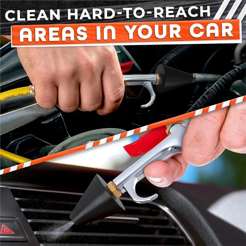 AB34-Air Nozzle Blow Gun With Thumb Control Multifunctional And Detachable Air Nozzle Blow Gun