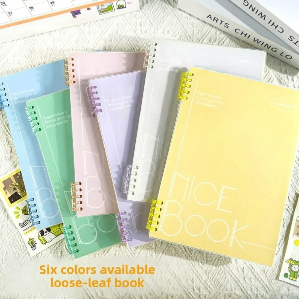 

Прочный блокнот формата А5, 60 листов, многоразовые канцелярские принадлежности, кольцо для переплета, съемное кольцо для переплета, блокнот с полипропиленовой обложкой