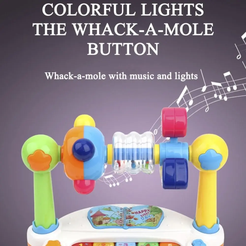 Light Sound Baby Piano Toys Animal Print Interactive Baby Music Keyboard Early Educational Preschool Baby Musical Toy Gift