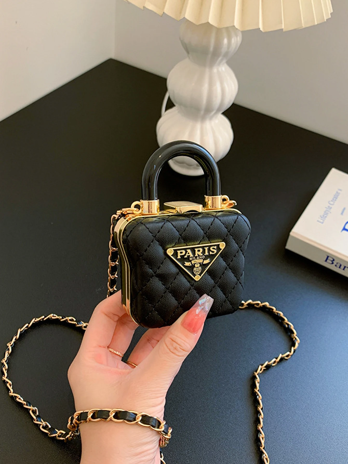 2025 새로운 미니 입 빨간 봉투 단색 PU 체인 미니 어깨 대각선 크로스 가방