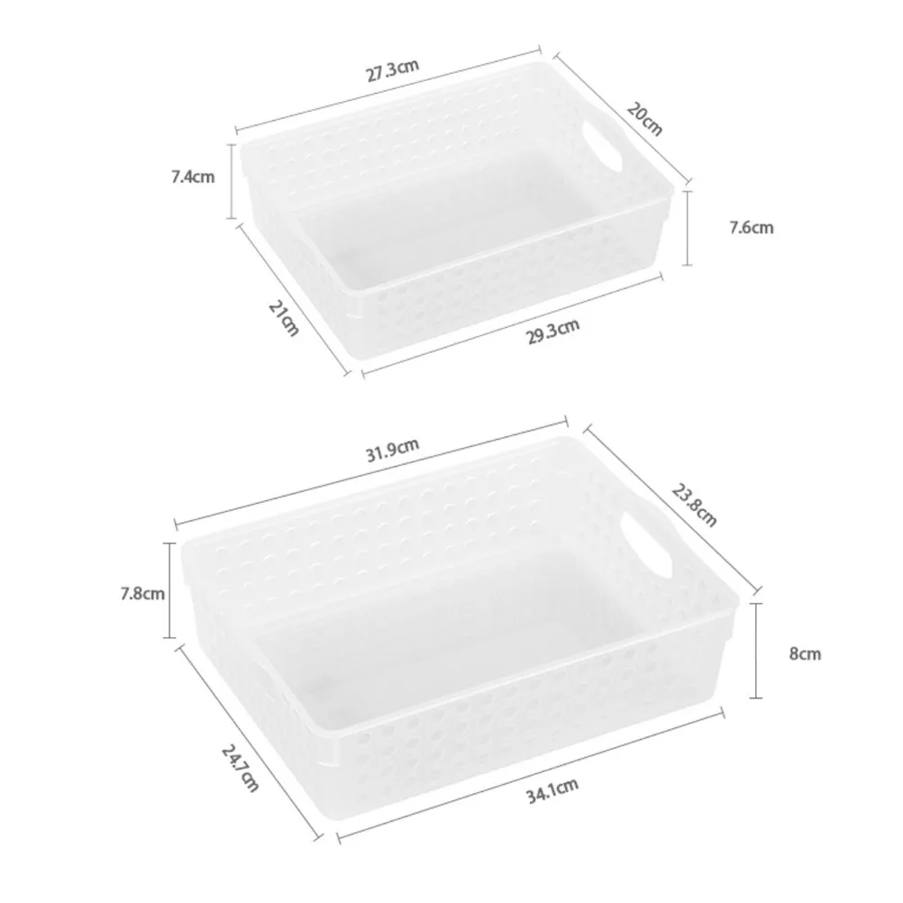 Premium Plastic Desktop File Storage Basket Hollow Design for Office School Home Document Organization Large Capacity Smooth view 5
