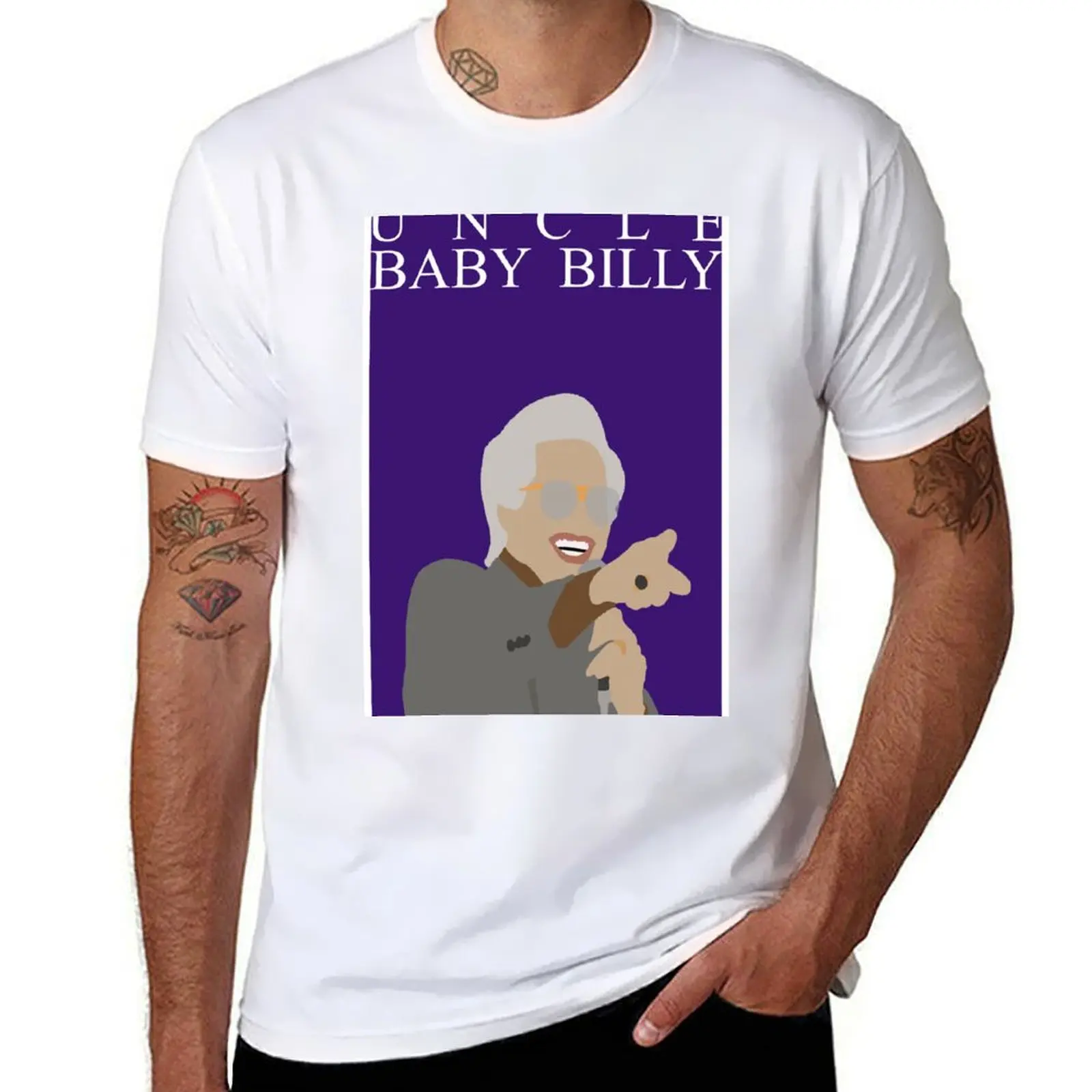 

Baby Billy Freeman Portrait | Righteous Gemstones Poster | TV Art Print Wall Decor T-Shirt t shirts for man pack cotton T-Shirt