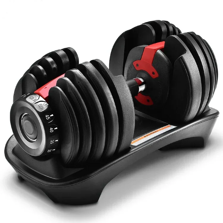 Ready to ship home used fitness equipment 14.5lb /6.6kg  adjustable dumbbell Set with wooden handle for body building