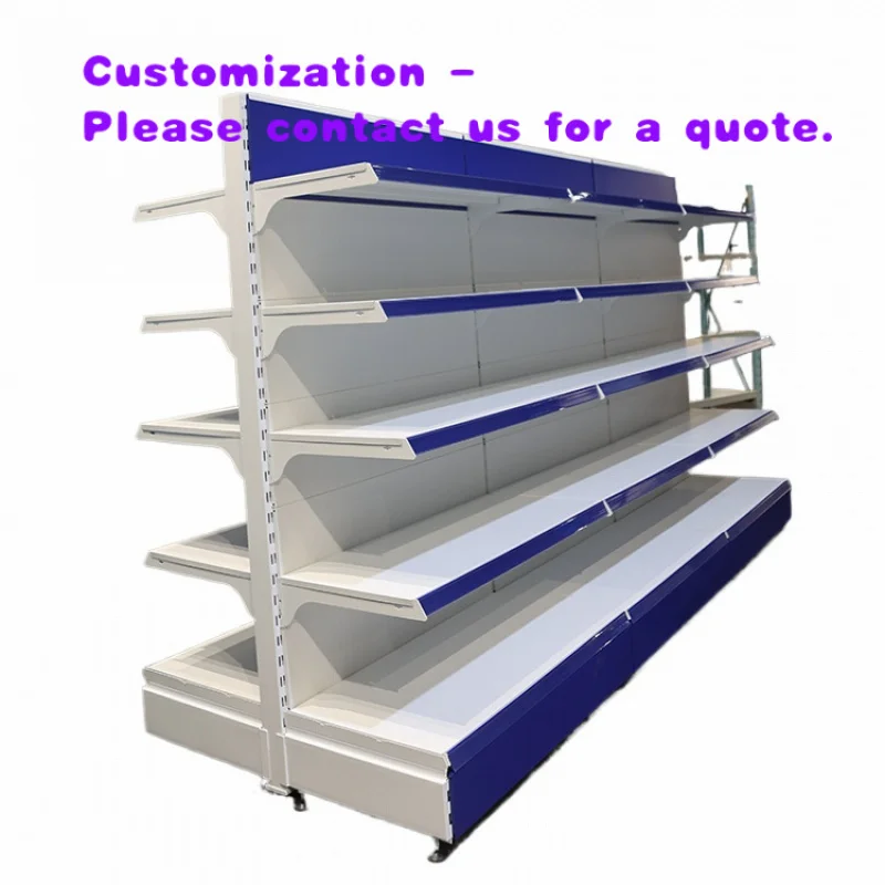 custom.China Suzhou Double Sided Metallic Retail Rack Store Shelf Supermarket Shelves Gondola Wall Metal Shelving Shop