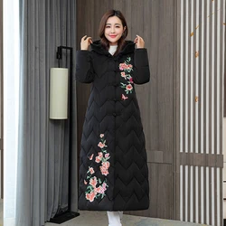 2024 Winter jacket New Collection Coat Women's  Hooded  Windproof Long thick Jacket Cotton Clothing warm Parka