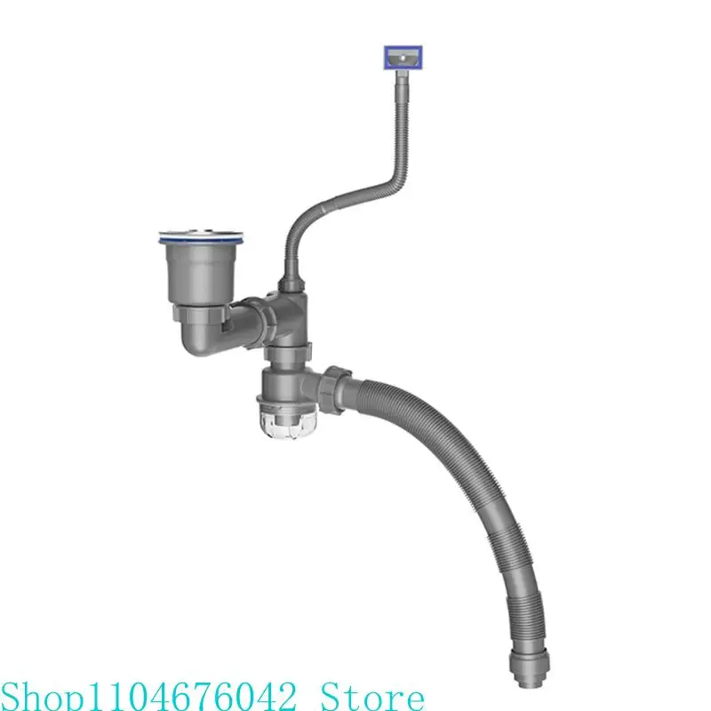 

Многоцелевой сливной набор для кухонной раковины для эффективности пространства и оснащен четким устройством предотвращения обратного потока ежедневного использования