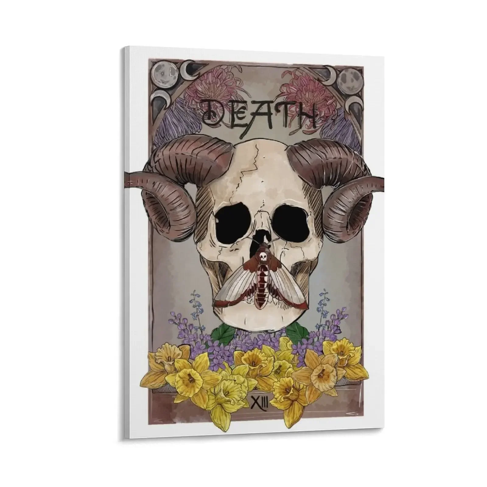 

Tarot: Death (full color) Canvas Painting poster aesthetic ornaments for home wall decoration paintings paintings wall decor