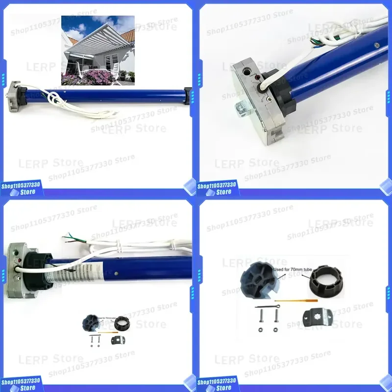 70mm Tubular Motor for Awning System High Torque Component from Ningbo Zhejiang China Durable Roller Shutter Drive Unit