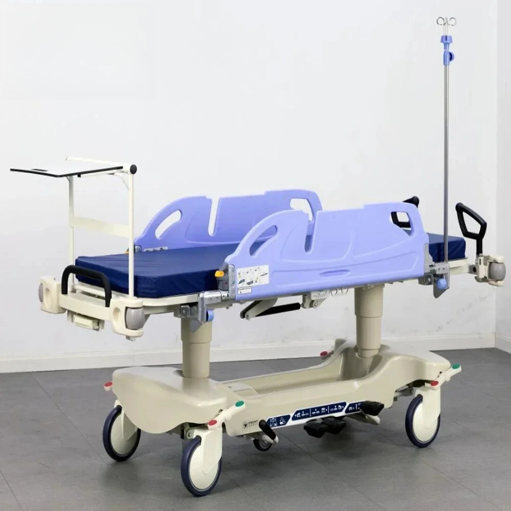 Best Selling Medical Equipment Patient Transfer Adjustable Emergency Ambulance Rescue Stretcher Bed With Free Spare Parts