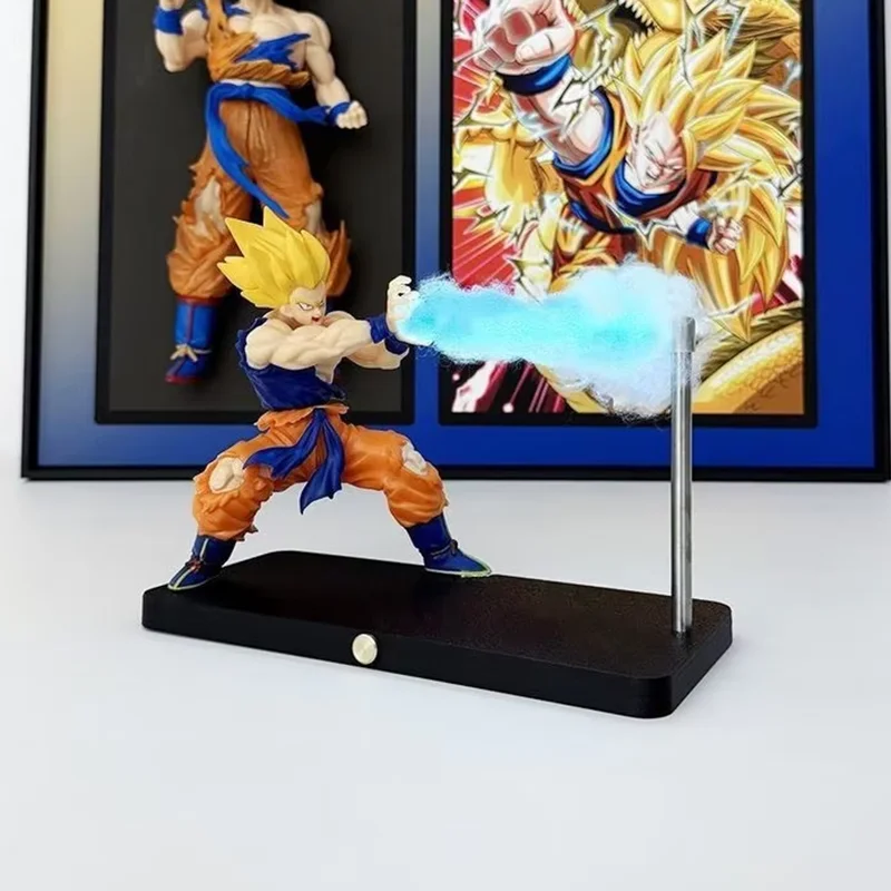 

New Dragon Ball Son Goku Action Figures Nightlight Touch Kamehameha Magnetic Creative Desk Decoration Cool Model Doll Boys Gifts