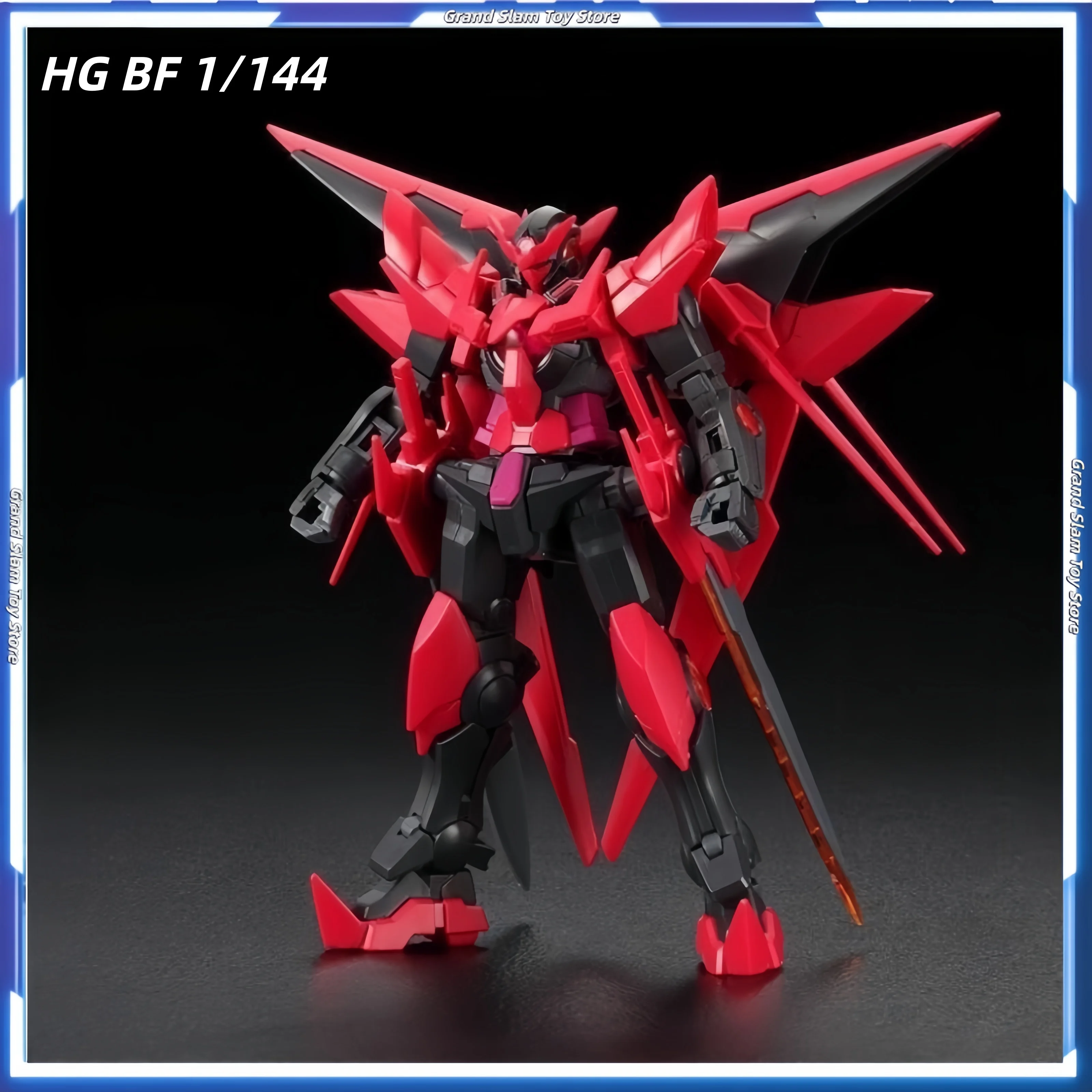 

Hg Bf 1/144 Exia Dark Matter Фигурки в сборе Модель Комплект с подставкой Коллекционная аниме Меховая игрушка Настольный орнамент Подарки Игрушка
