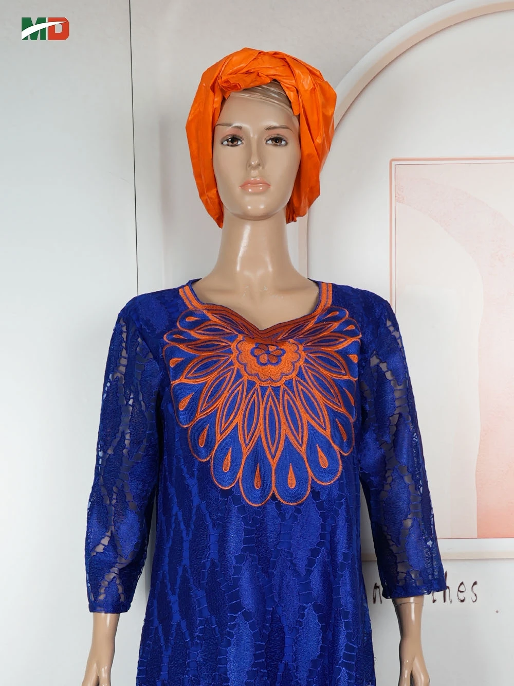 فستان MD الأفريقي للمرأة فستان تركيا التقليدي مقاس كبير بحاشية مكشكشة مطرز بالزهور لحفلات الزفاف ملابس أفريقيا