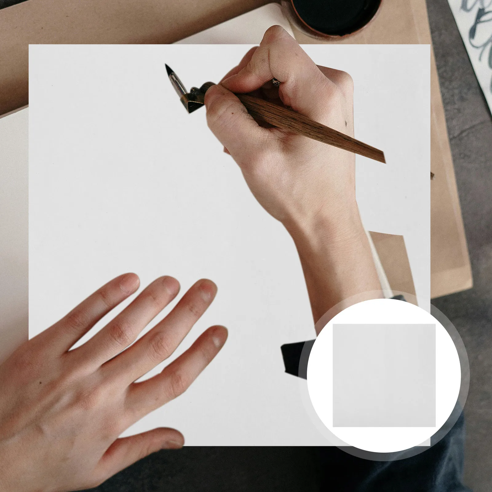 

20 Sheets 35cmx35cm White Xuan Paper Raw Calligraphy Sumi Rice Paper No Grids Perfect for Small Script Calligraphy and