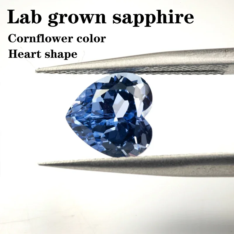 Laborgezüchteter Saphir Rechteckiger Kissenform-Schliff Kornblumenfarbe DIY Ring Halskette Ohrringe Hauptmaterialien Wählbar AGL-Zertifikat – Detail 11