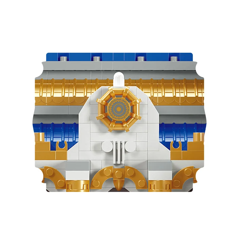 Kit di blocchi attraenti fai-da-te mattoni Classic Castle Garden House Puzzle 3D Puzzle apprendimento giocattoli educativi per bambini artigianato per bambini