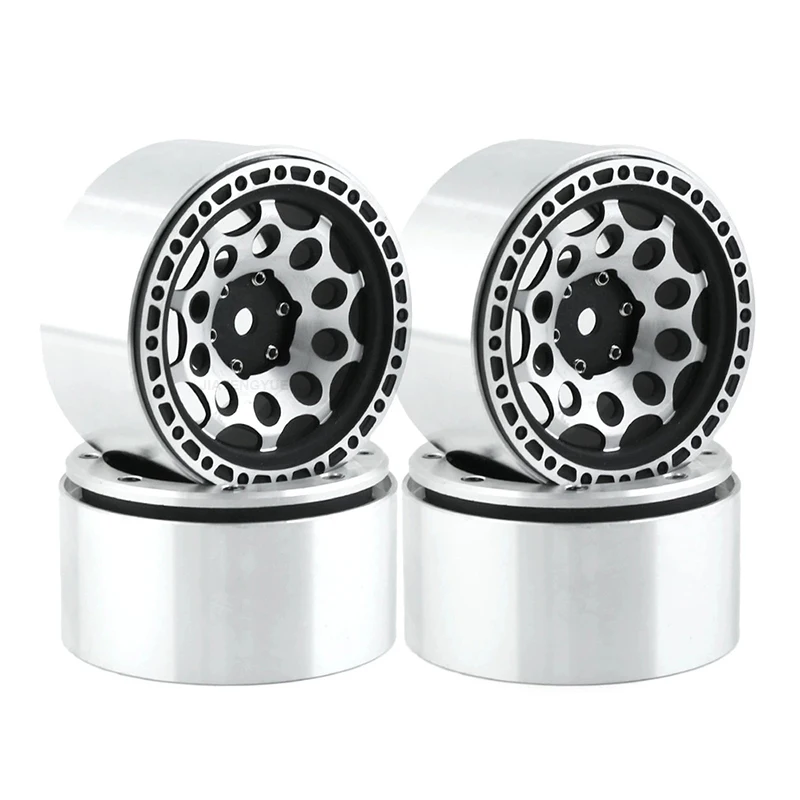 

1:10 2,2-дюймовая легкосплавная ступица колеса для соревнований по бездорожью для SCX10 TRX-4, обновленные детали ступицы колеса радиоуправляемого автомобиля