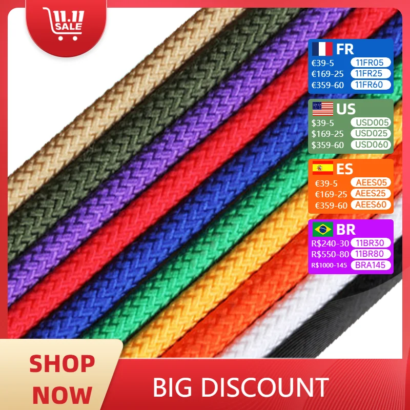 Braided Nylon Rope, Hand-Woven Decorative Rope. Cycling Bundle, Thickness Clothes Drying Quilt, Black, Red 6mm 50meters