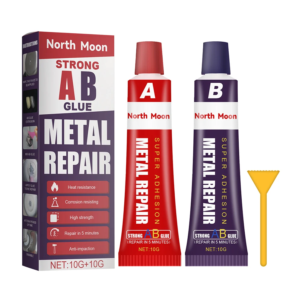1-5Pcs Universal Ceramics Plastics Cast Repair Glue Machinery Bonding Seal Caulk Tools Heat Resistance Cold Welding Repair Glue