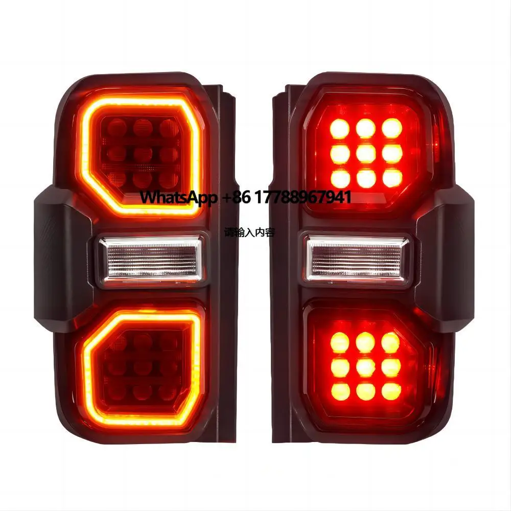 

Car LED Tail Lights, Taillight 2021+ 2/4 Door , Tail Light Replacement Parts, Upgrade Rear Lamps, Red Lens