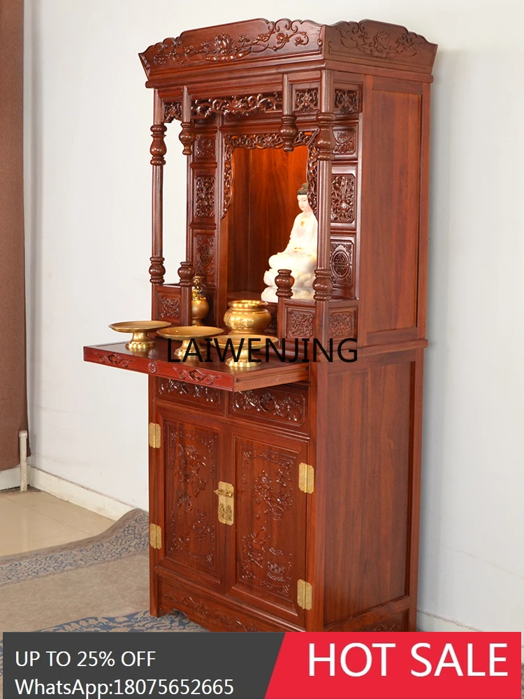 MJY mahogany shrine stand cabinet shrine cabinet Buddha cabinet shrine table for household use