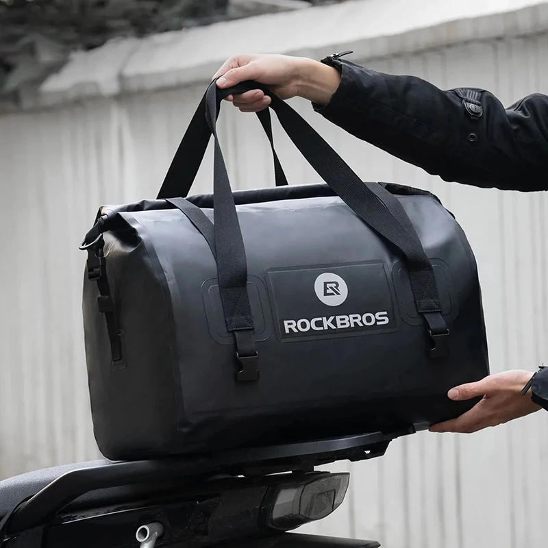 

ROCKBROS Motorcycle Bag Tail Bag Large Capacity Waterproof Portable Travel Backpack MTB Road Bike Bag Cycling Equipment