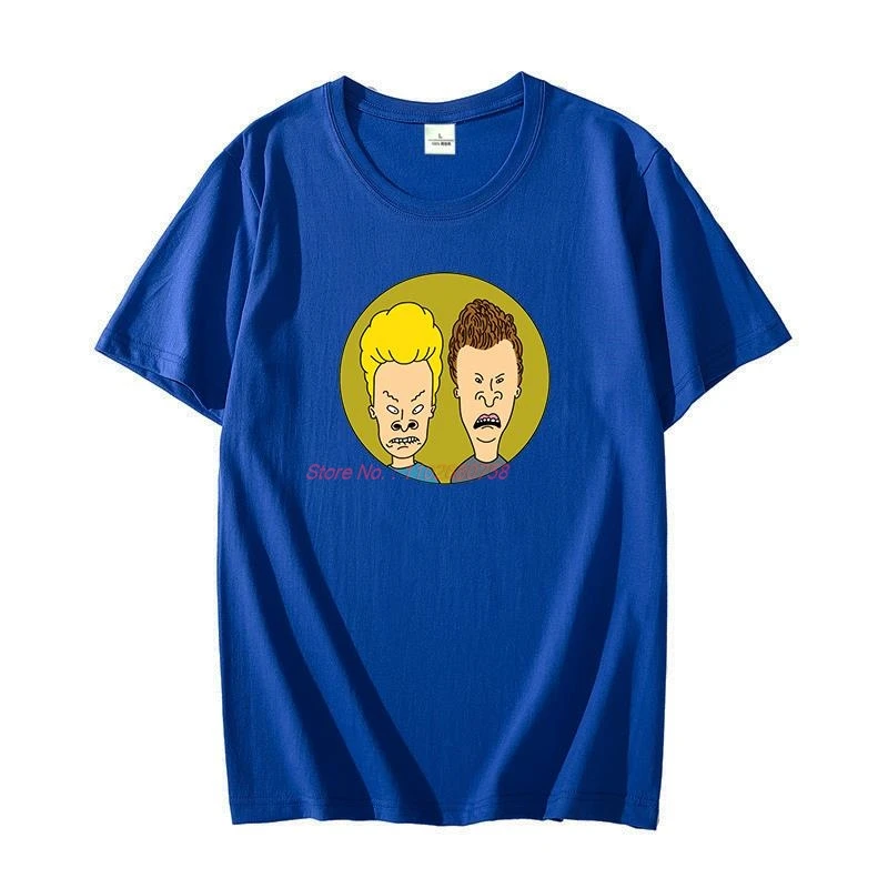 Beavis And Butthead T Shirt Gift Funny Retro Vintage Cool Cotton short sleeve t-shirts O-neck T-shirt Summer Men's clothing