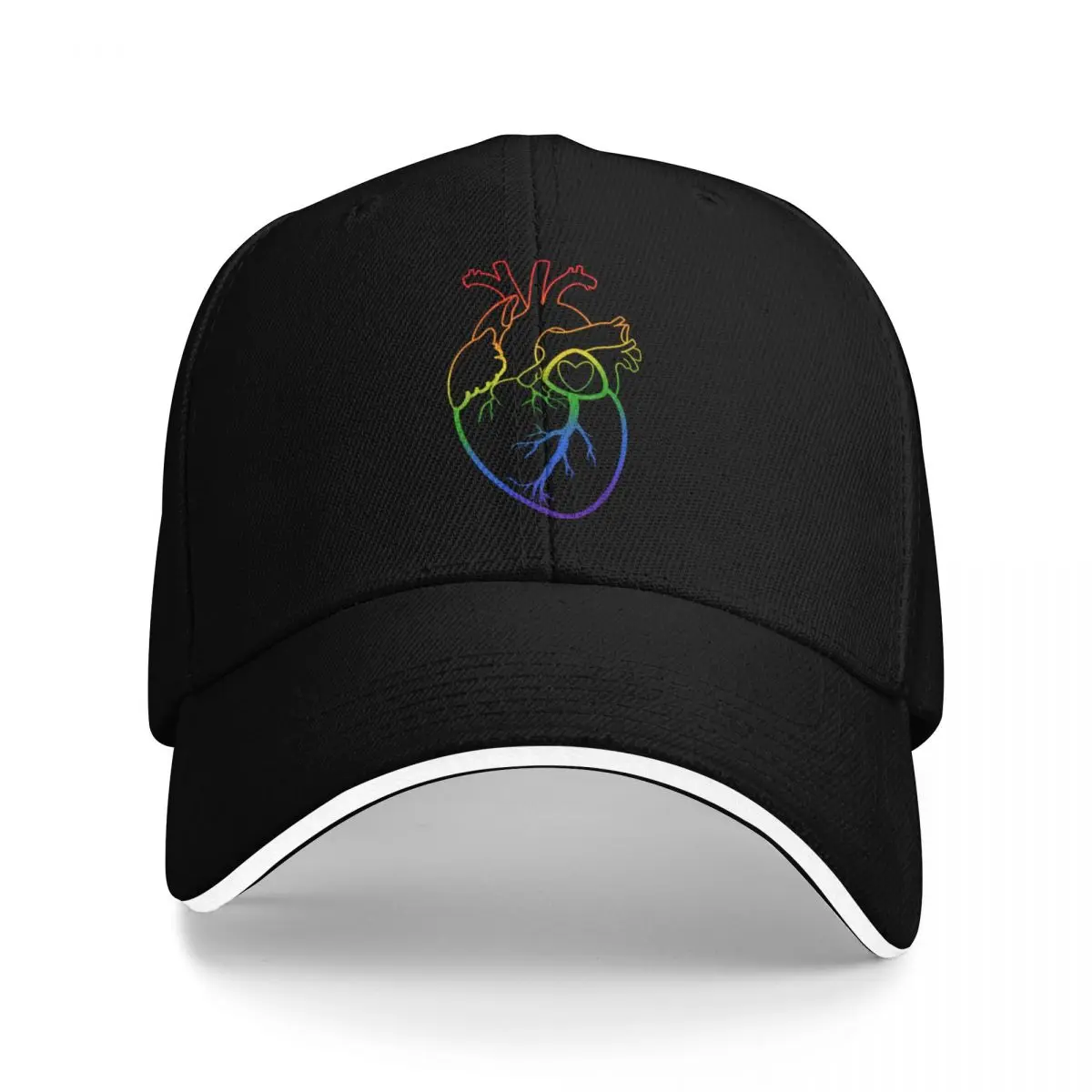 

Colorful Anatomically Correct Heart v.1 Baseball Cap Hat Man Luxury Hat men Female Men's