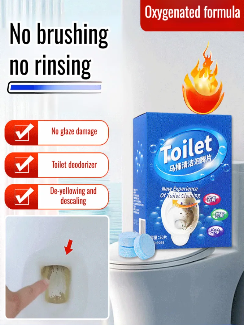 Toilet Cleaning Foam Deep Scale Removal Deodorizing Fragrance Toilet Yellow Stain Removal Foam