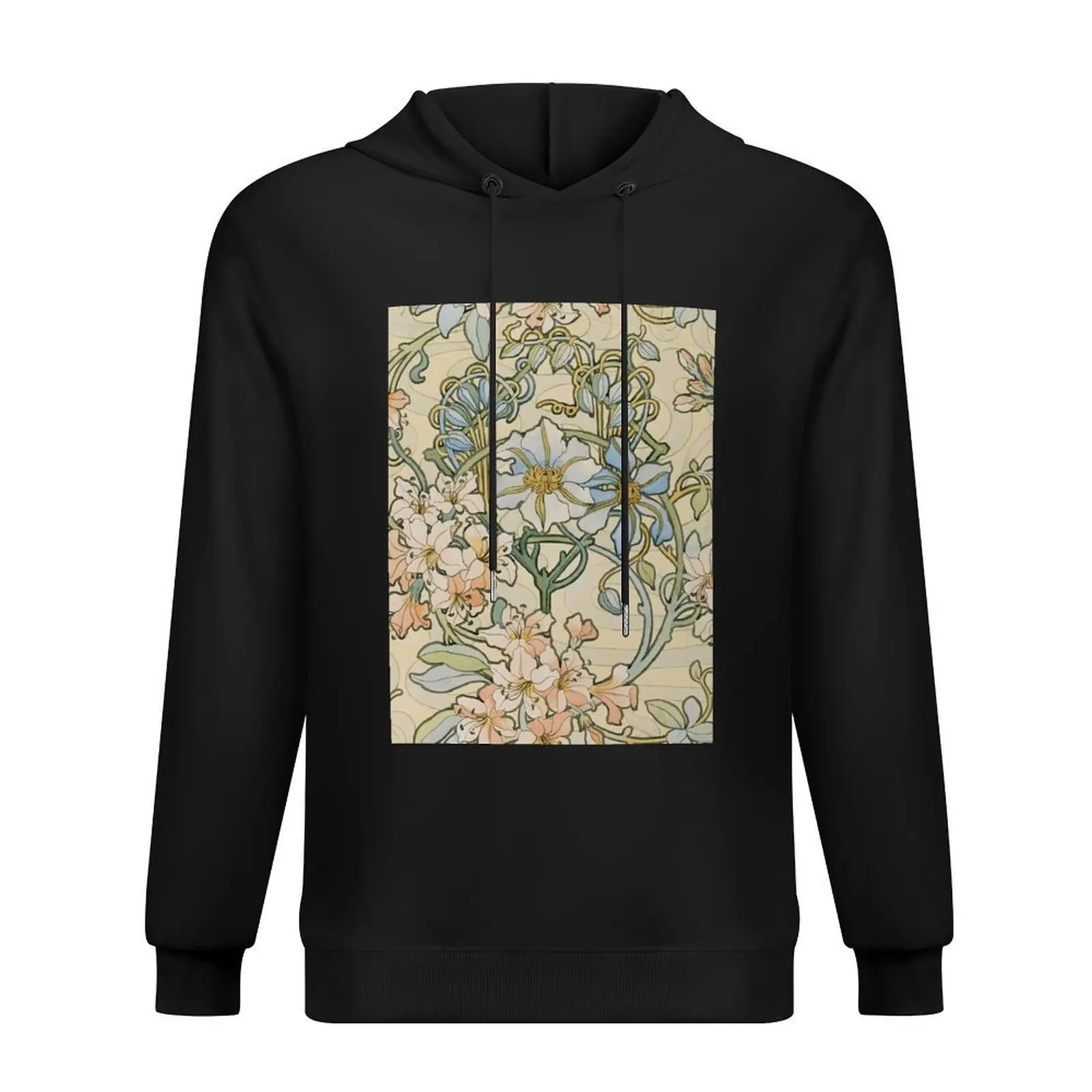 

Толстовка с капюшоном Art Flowers, мужская одежда, мужская одежда в японском стиле, осенние новинки, толстовки и свитшоты, новые