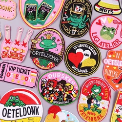 2025 Netherland Carnival Iron On Patches For Clothing Thermoadhesive Patch For Clothes Oeteldonk Emblem Embroideried Patches DIY