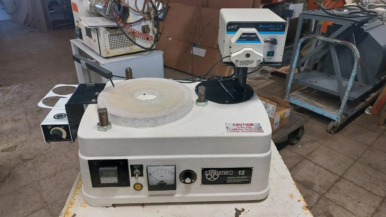 Lapmaster 12 Lapping Polishing Masterflex L/S Peristaltic Pump Electric Stirrer