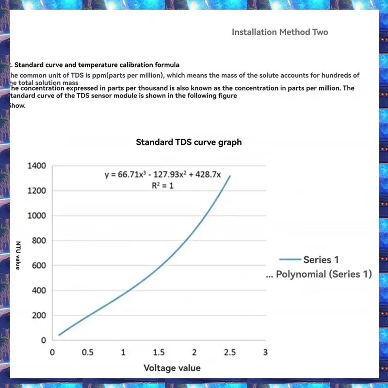 

Модуль датчика TDS 2025, аналоговый сигнал TDS, аналоговый сигнал, растворимое обнаружение качества твердой воды для Arduino 51/STM32, модуль датчика TDS