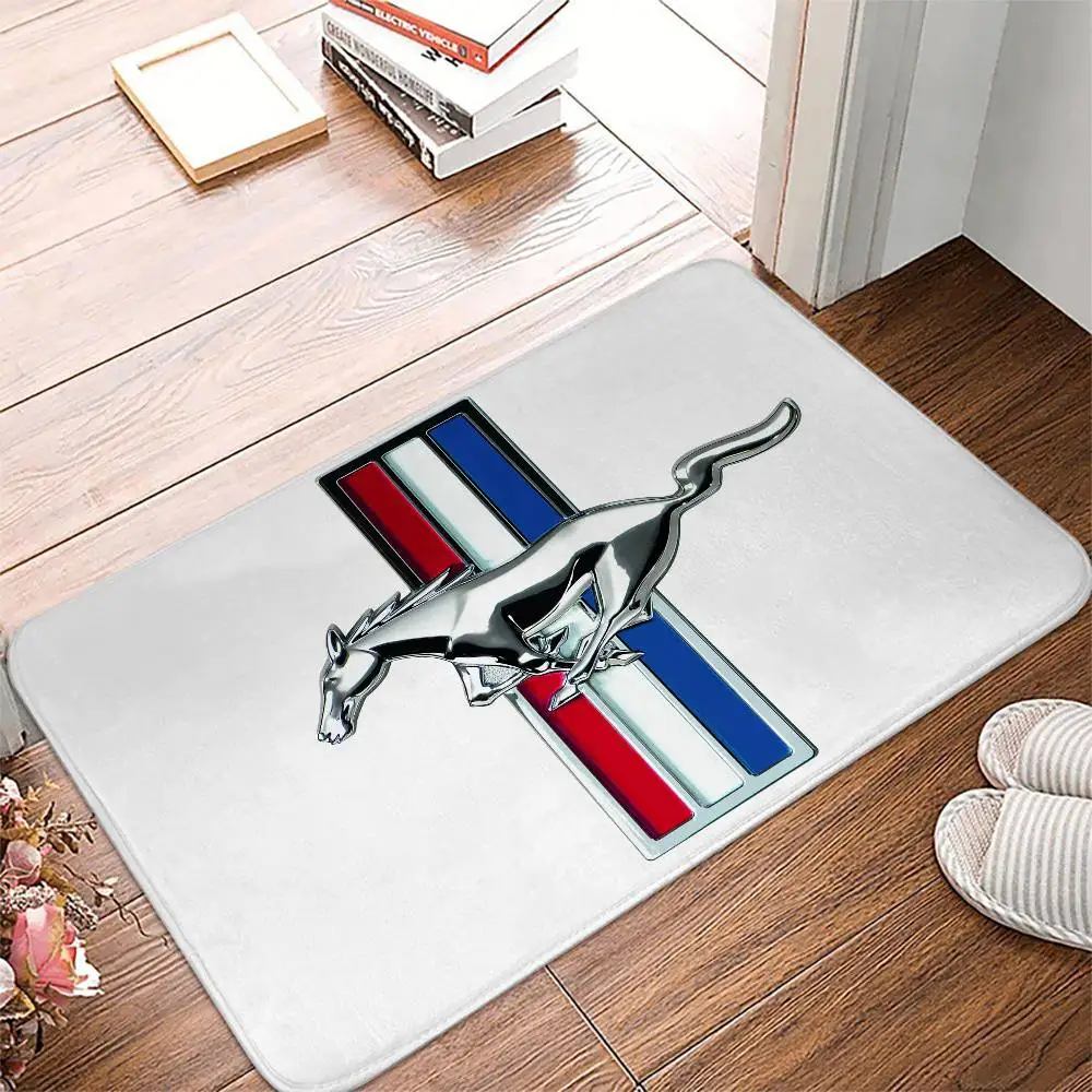 F-Fords M-Mustang Floor Mat Entrance Doormat Bath Mats Non-slip Mat Carpets Carpet Entrance Of House Custom Kitchen Foot Mat Rug