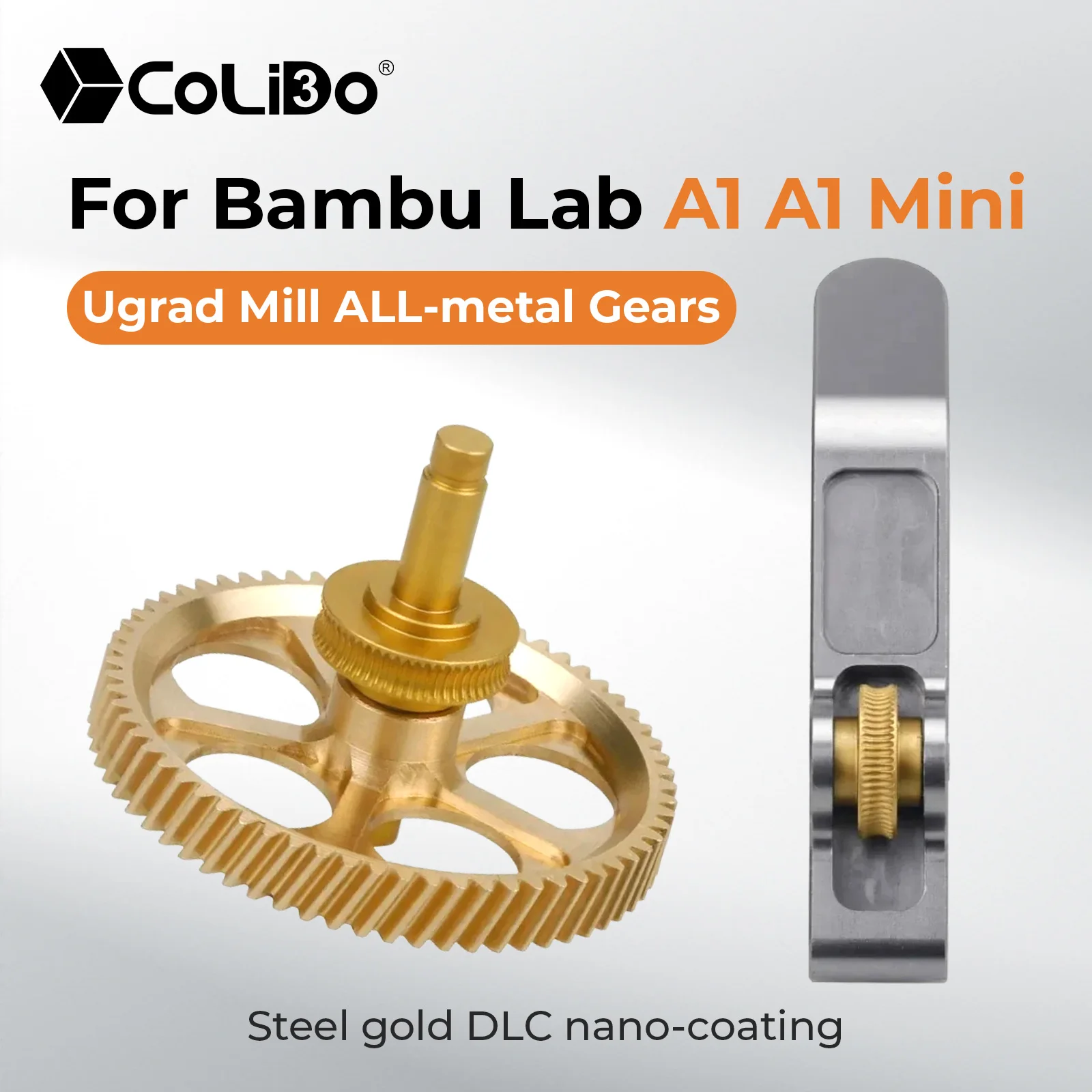 

For BambuLab A1 Mini Hotend Upgrade Extruder Gears AL6061T6 Aluminum Alloy Handle CNC Machined Idler Support Arm for Bambulab A1