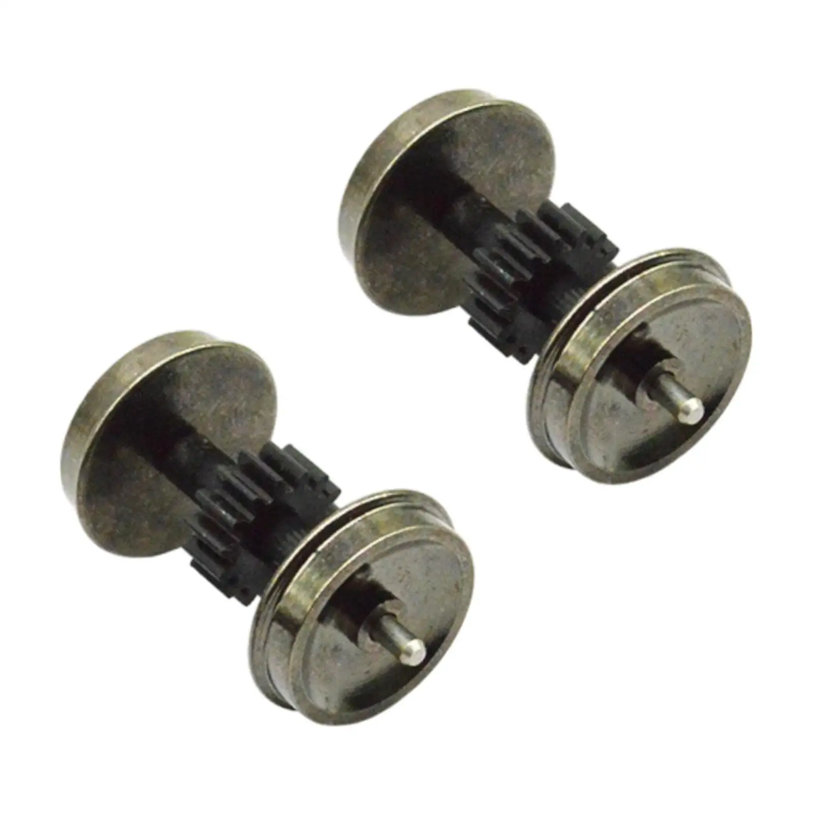

2 Pieces HO Gauge Metal Wheels DC Wheel Set Upgrade DIY Modified Accessory for
