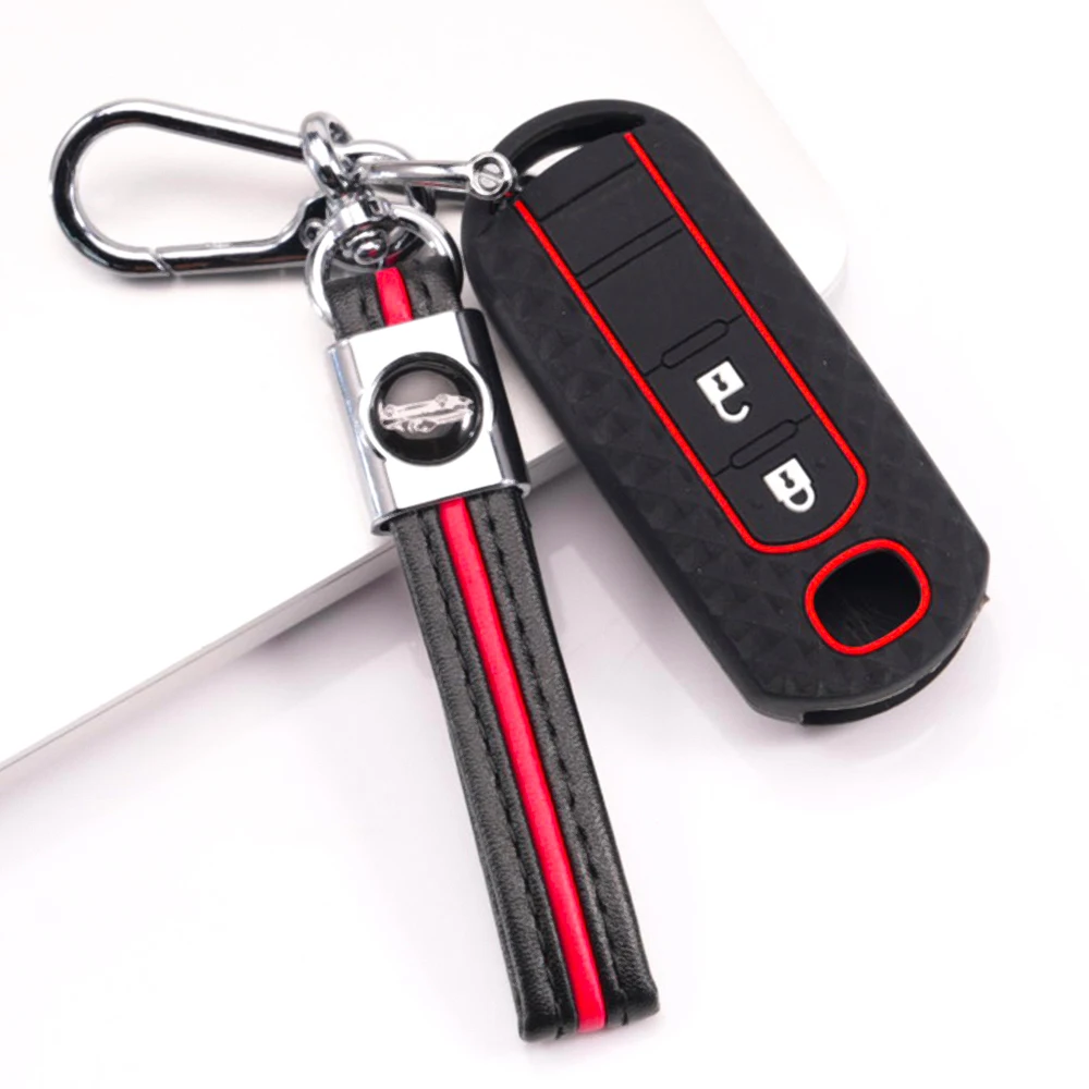Soft Key Holder With Wrist Strap For Mazda 2 3 6 Axela Atenza CX5 CX 3 CX7 CX8 CX9 CX30 CX50 MX5 Miata 3 BM 3 BN 6 GJ CX5 KE