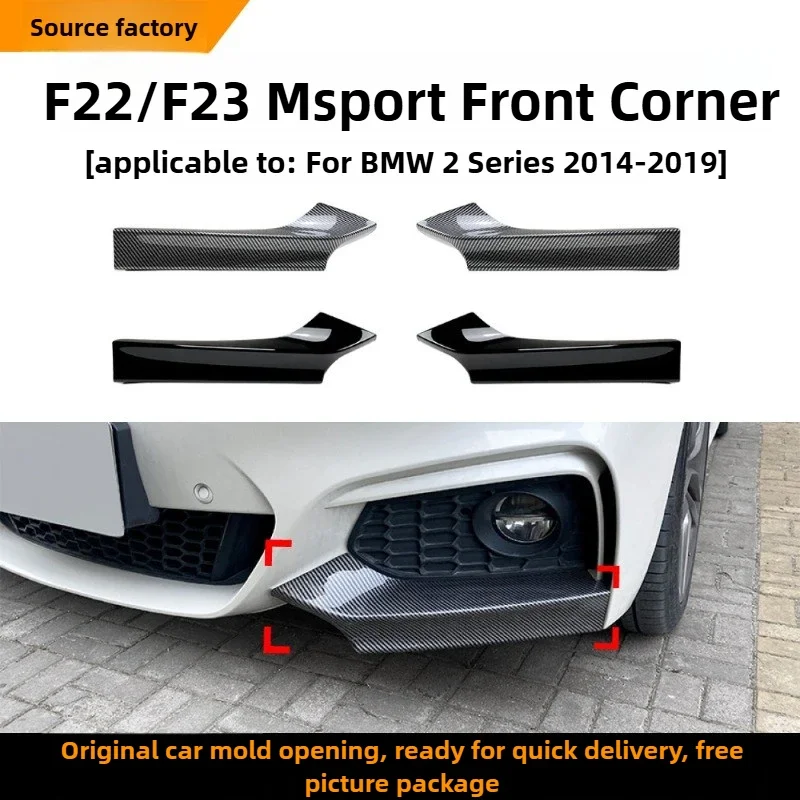 

For BMW 2 Series F22/F23 Sport 2014-2019 Front Bumper Corner Car Sticker Exterior Modification Accessories Interior Stickers