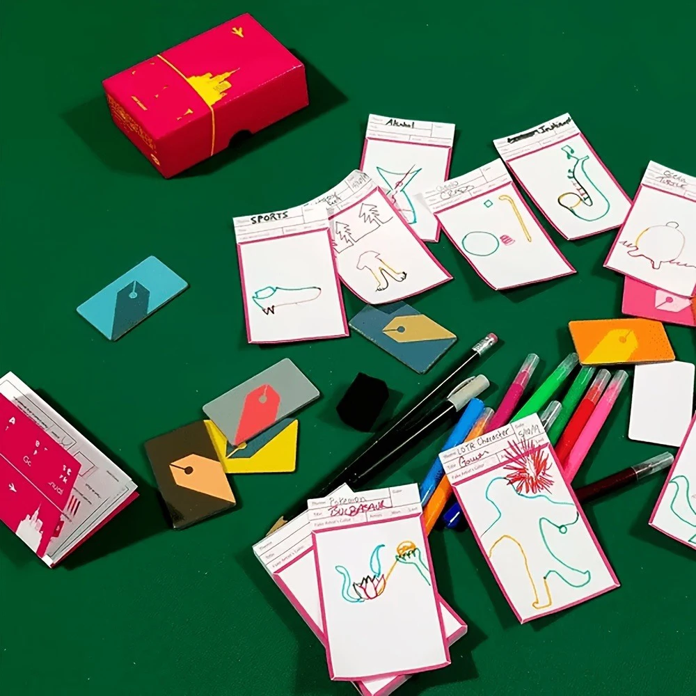 Board Game Card Game - Fun Storytelling & Drawing Party Game For 5-10 Players, Perfect For Family Gatherings & Travel image 4